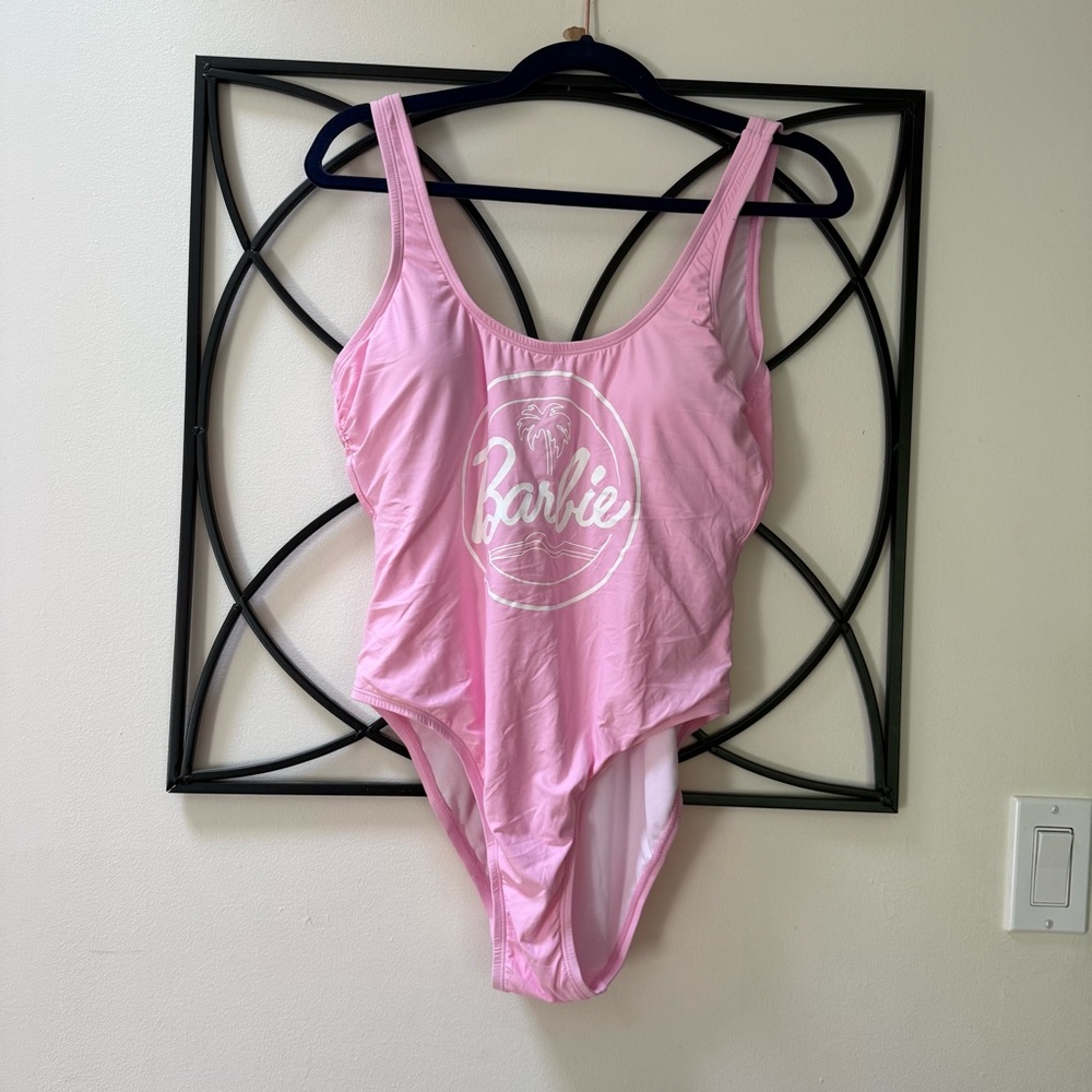 Barbie Pink Logo One-Piece Swimsuit